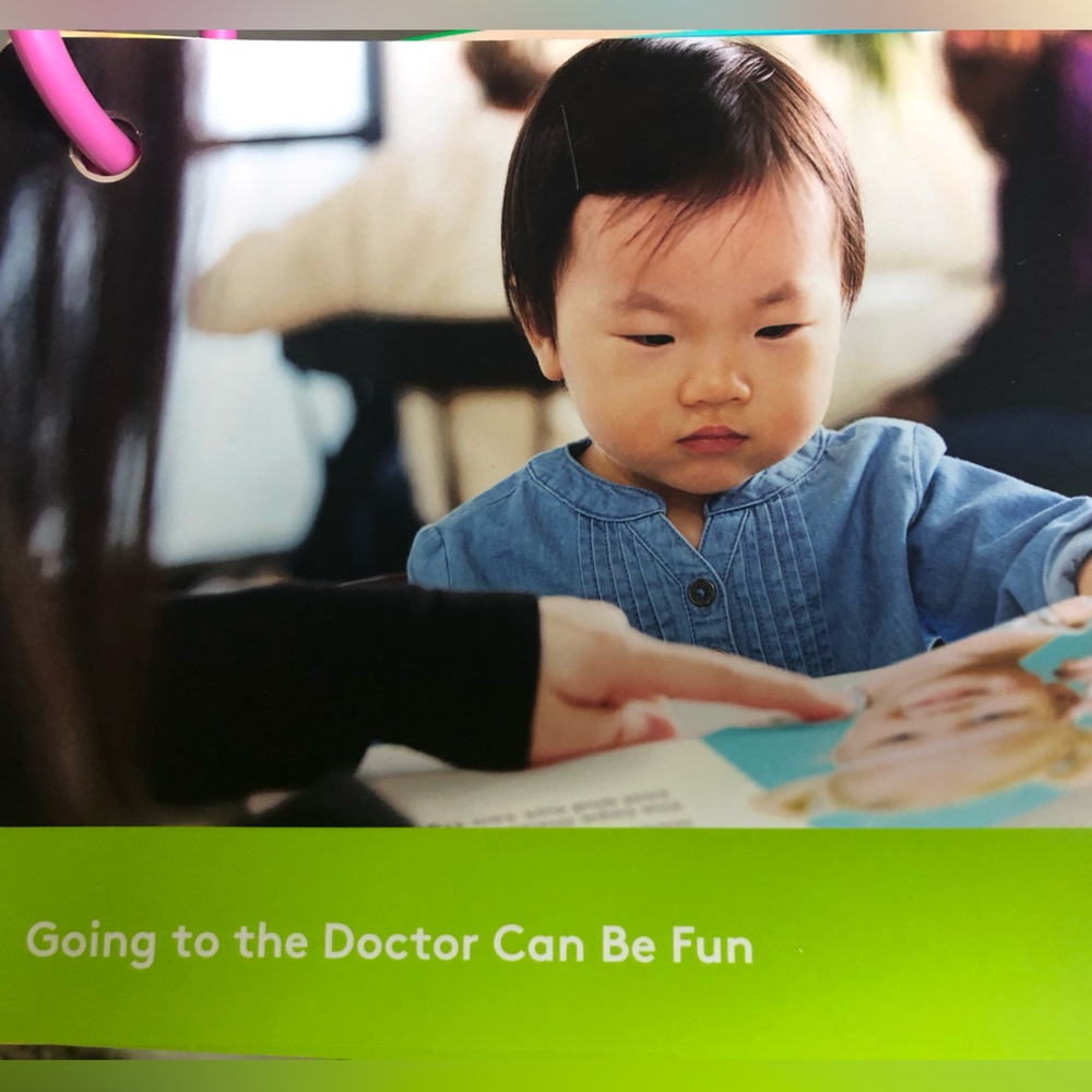 How preparing Baby  for visit to doctor  Book by Lovevery
